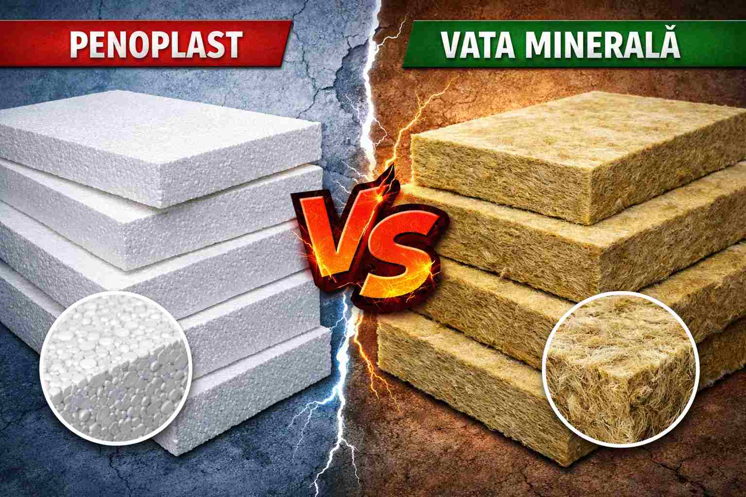 Vata minerala, polistiren, alegerea in Moldova 